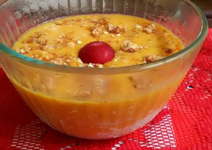 Avacado-Mango-Praline Pudding