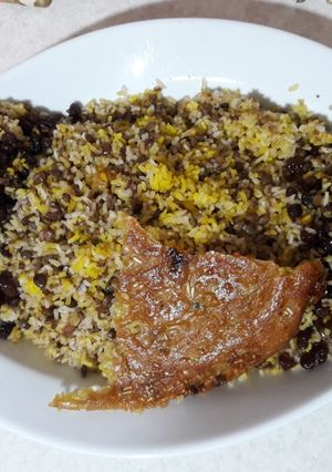 عکسی از دستور عدس پلو