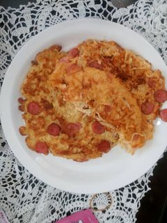 Foto resep Martabak mi keju / omelette mi keju sosis