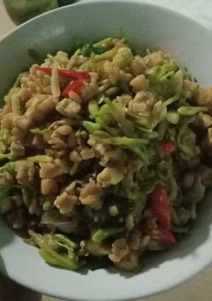 Foto resep Tumis bunga pepaya tidak pahit