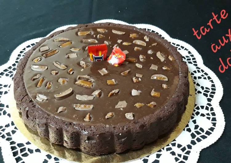 La Recette Pas à Pas La tarte chocolat daims