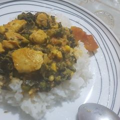 A picture of Coconut spinach.