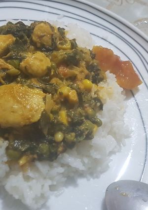 A picture of Coconut spinach.