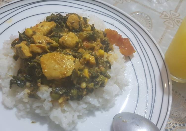 Recipe of Favorite Coconut spinach