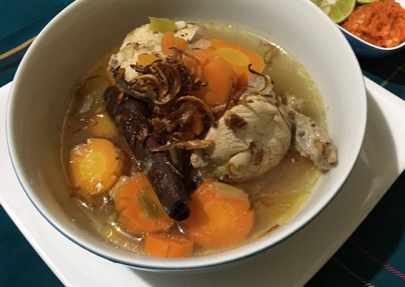 Sop arab ayam simple keto
