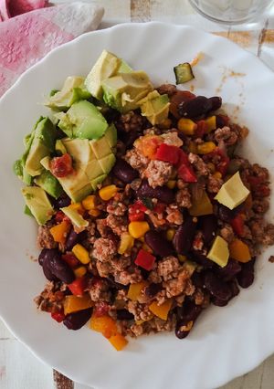 Foto principal de Carne picada con verduras al tex-mex