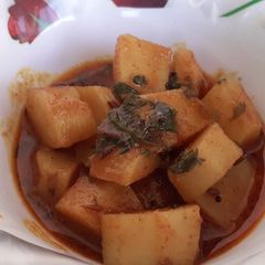 A picture of Sweet potato subzi.