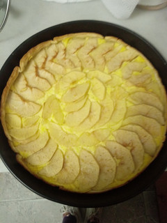 Una foto de Tarta de manzana apta para diabéticos (sin lactosa)