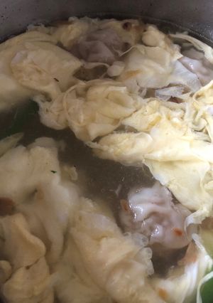 冬菜餛飩蛋花湯 的食譜成品照片