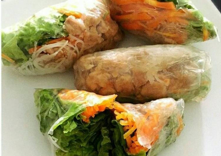 Langkah Mudah untuk Membuat Vietnam roll full vegetable inside, Sempurna