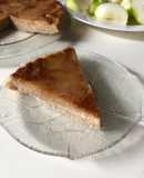 Tarta de manzana con base de porotos alubia