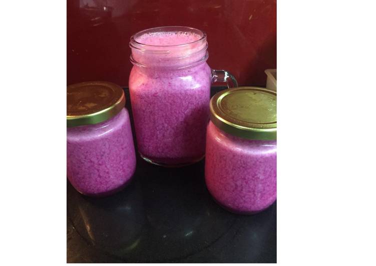 Cara Musim Semi saat makan malamDiet Juice Dragon Fruit Pineapple Orange Jicama (Bengkoang)