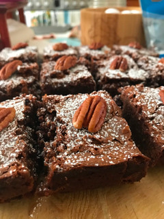 Una foto de Brownie doble chocolate