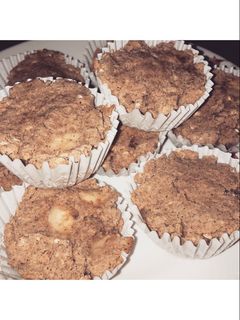 صورة لوصفة مافن الشوفان بالموز الصحي(healthy oat banana muffin)