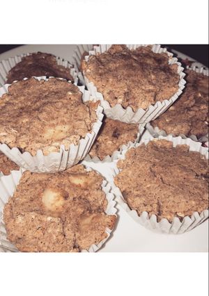 صورة لوصفة مافن الشوفان بالموز الصحي(healthy oat banana muffin)