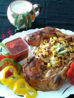 عکسی از دستور خوراک مرغ مجلسی - زرشک پلو با مرغ