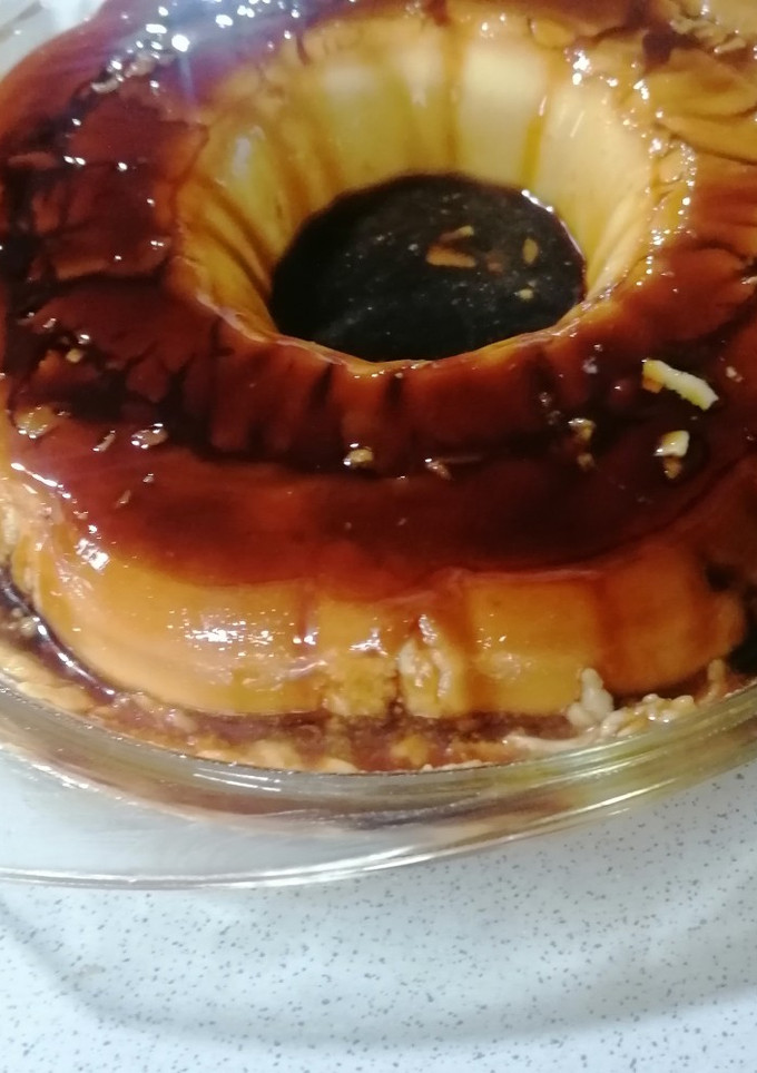 Una foto de Tarta de queso con caramelo