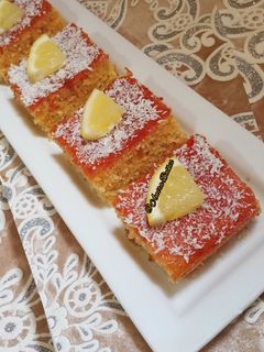 صورة لوصفة بسبوسة بجوز الهند 🥥