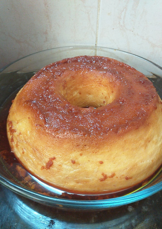Una foto de Flan casero apto para celiacos