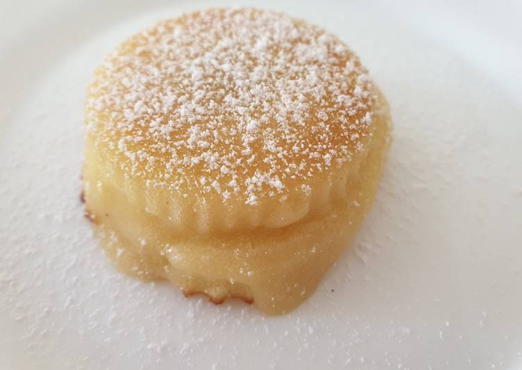 Tortino dal cuore caldo al cioccolato bianco