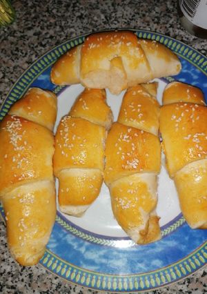 Virslis mustáros kifli recept fotója