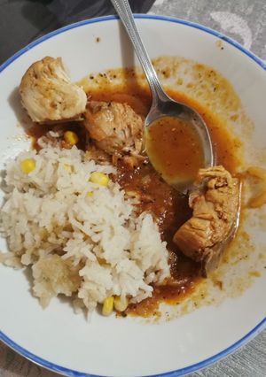 Una foto de Pollo al mundet