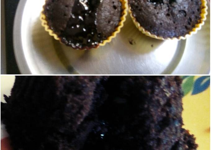 Recipe of Speedy Eggless Chocolava Cake