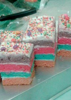 Foto resep Rainbow Cake Kukus
