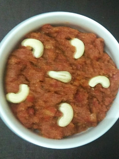 A picture of Carrot and Almond No Fuss Halwa.
