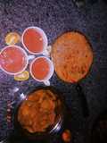 Spaghetti 🍝, fish fillet and blended tomato sauce 🍅