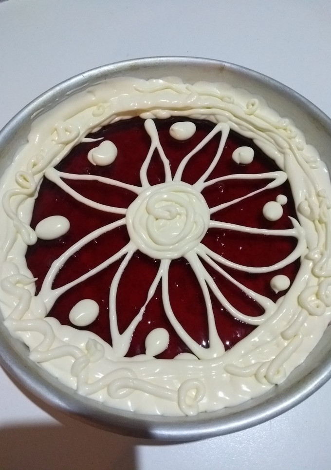 Una foto de Cheesecake con lo que hay en casa