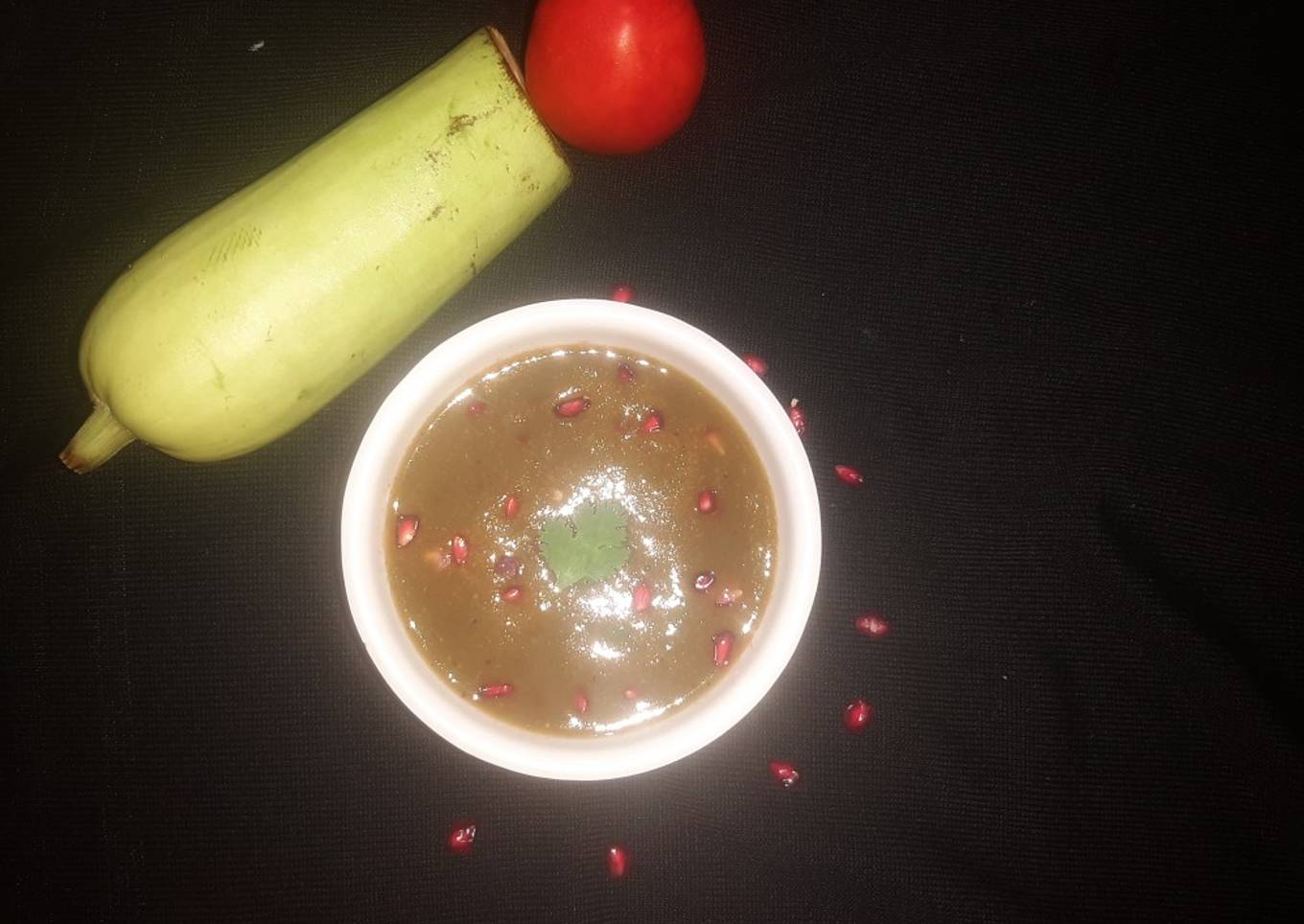 Spinach soup from a bottle