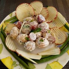 A picture of Baby potato salad.
