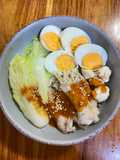 หมูสไลด์พันเห็ดเข็มทอง