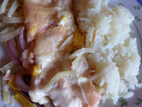 Pechuga al horno tipo pizza