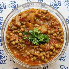 Lilva Beans and Brinjal curry A picture of Lilva Beans and Brinjal curry.