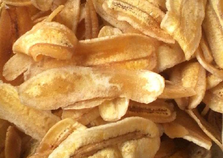 Bagaimana Membuat Kripik pisang manis kriuk yang Enak Banget