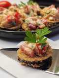 Crispy Eggplant Rounds with a Creamy Cheese Filling 🍆