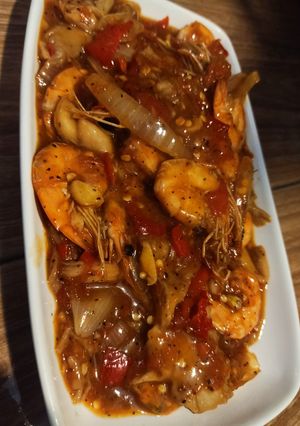 Foto resep Udang Saus Lada Hitam