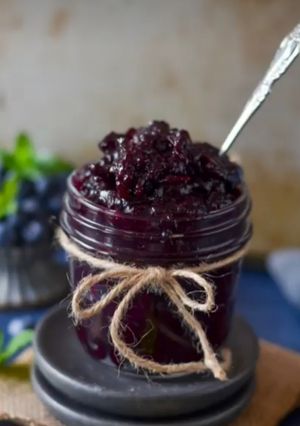 A picture of Blueberry jam.