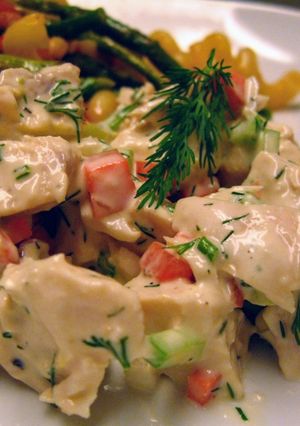 A picture of Lemon Dill Chicken Salad.