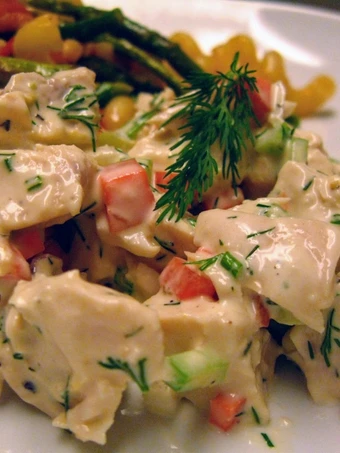 Easy Way Prepare Recipe Lemon Dill Chicken Salad that is Can Pamper Your Tongue, So Delicious}