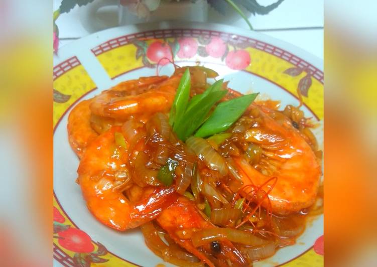 Udang saus mentega