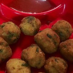 Kurkure potato cheese bolls in desi style A picture of Kurkure potato cheese bolls in desi style.