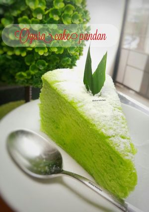 Foto resep Ogura pandan cake