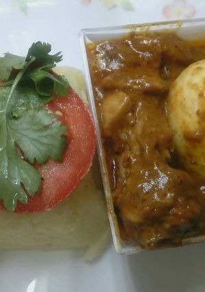 A picture of Chicken egg curry #chicken contest.