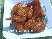Gambar chicken wings saos hot lava