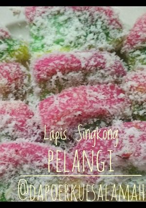 Foto resep Lapis Singkong Pelangi / Ongol Ongol
