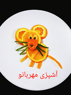 عکسی از دستور تزیین میوه کودک