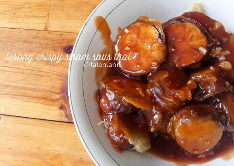Terong crispy siram saus thai